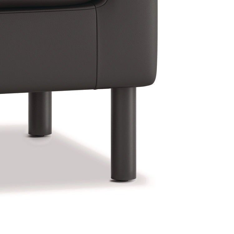 Parkwyn Series Ottoman, 23" x 23" x 17.5", Black