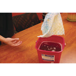 Color-Changing Rechargeable Sanitizer Towels, 1-Ply, 13.5 x 18, Unscented, Yellow/White/Blue, 150/Carton