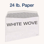 1099 Double Window Envelope, Commercial Flap, Gummed Closure, 5.63 x 9, White, 24/Pack