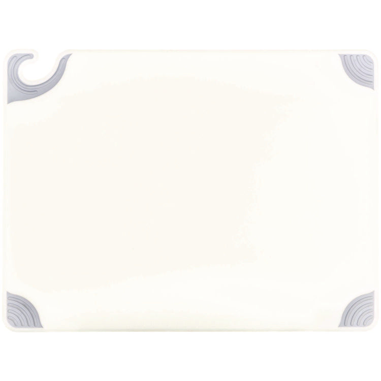 Saf-T-Grip Cutting Board, Plastic, 24 x 18 x 0.5, White