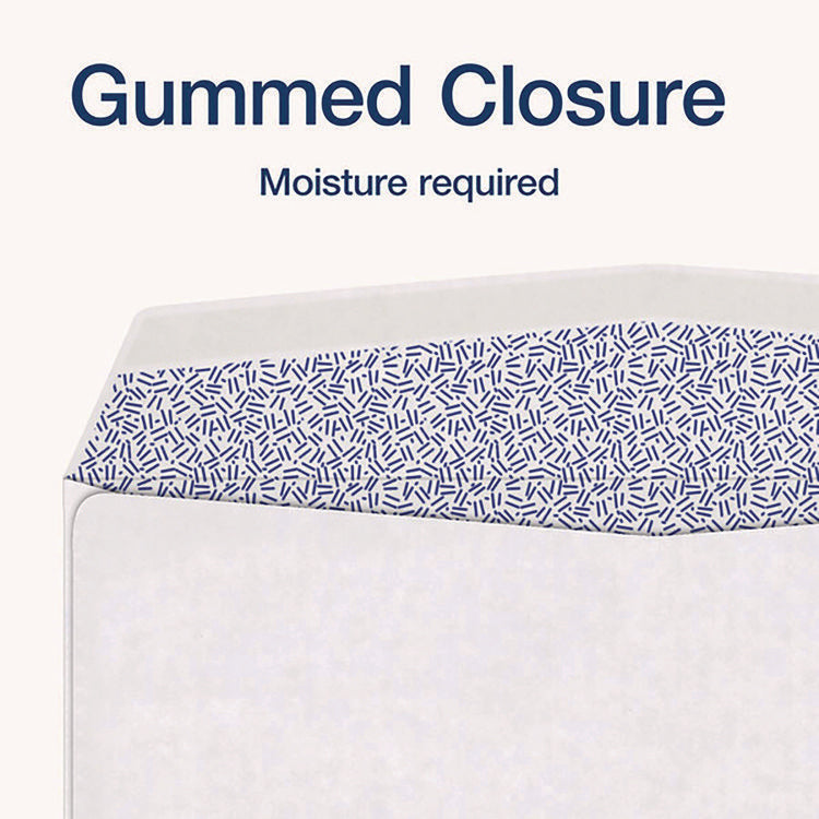 1099 Double Window Envelope, Commercial Flap, Gummed Closure, 3.75 x 8.75, White, 24/Pack