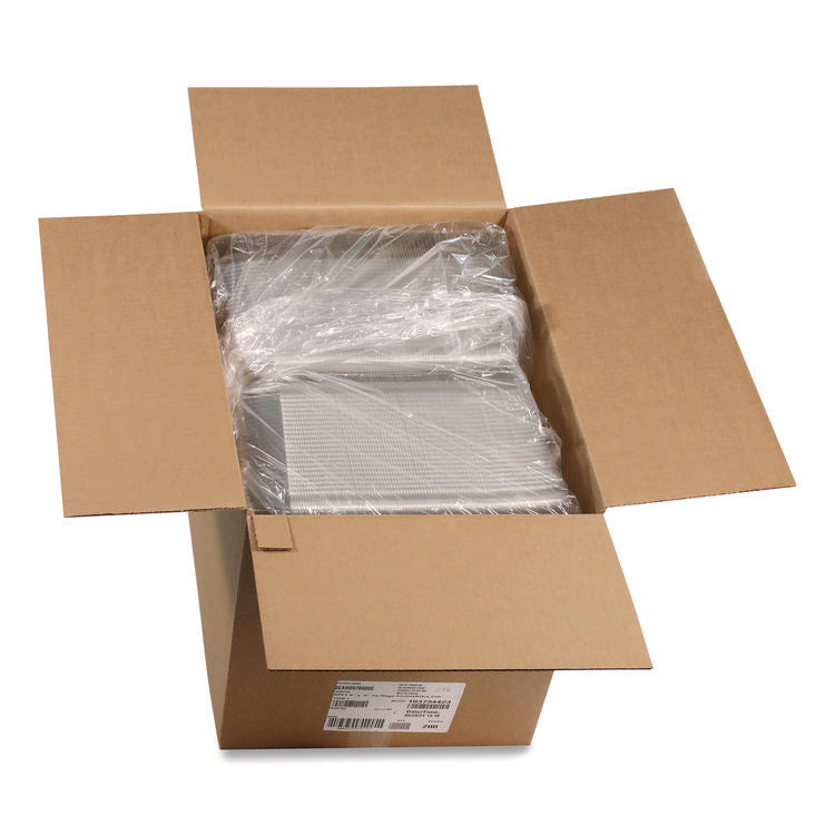 SmartLock PET Hinged Lid Bakery Container, 8.75 x 8.25 x 3.63, Clear, Plastic, 200/Carton