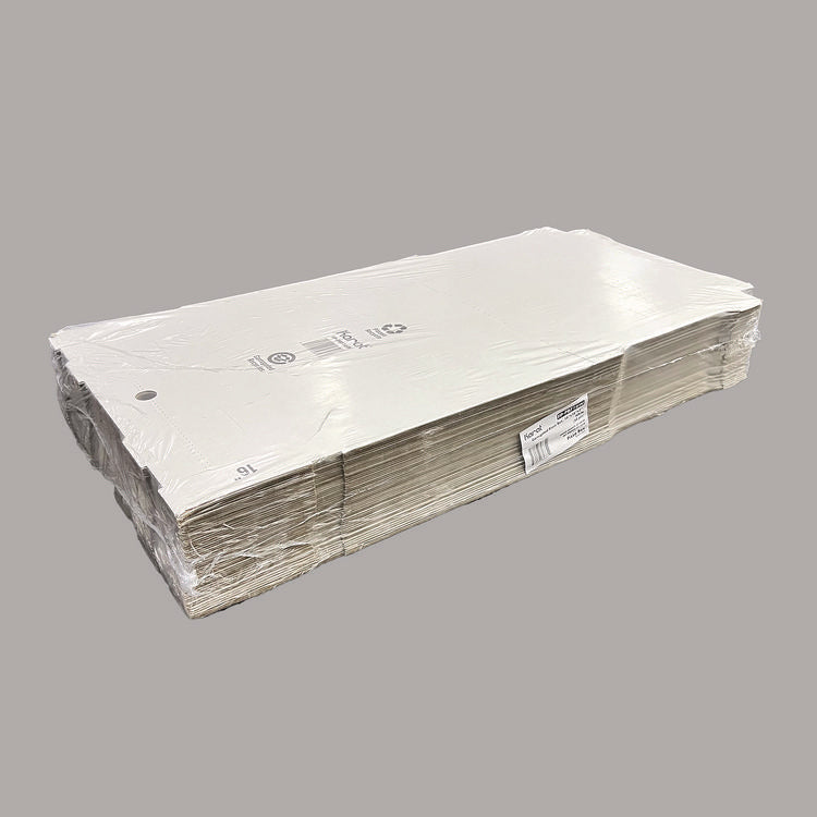 Corrugated Paper Boxes, 16 x 16 x 1.97, White/Brown, 50/Carton