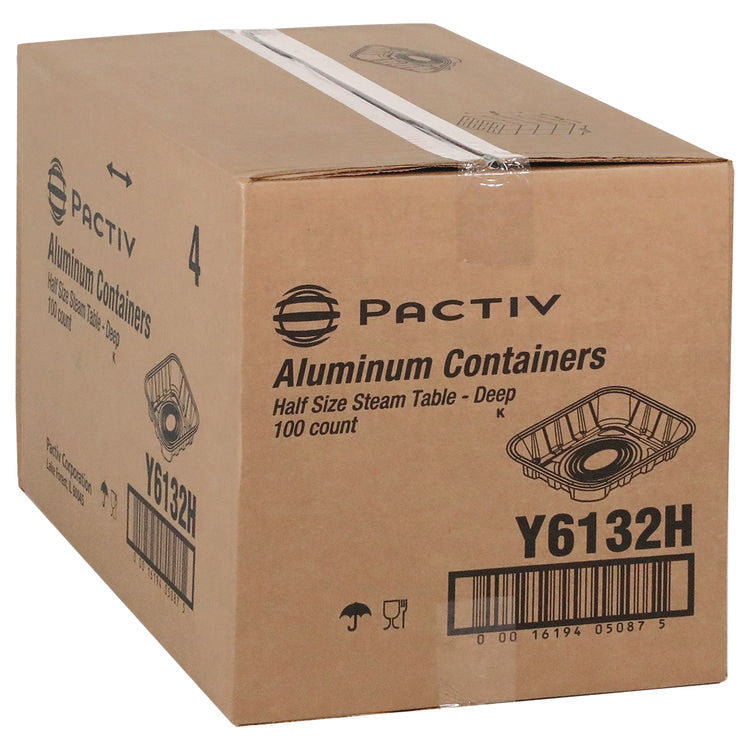 Aluminum Steam Table Pan, Half-Size Deep, 2.6" Deep, 11.8 x 9.4, 100/Carton