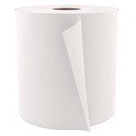 Select Roll Paper Towels, 1-Ply, 7.88" x 1,000 ft, White, 6/Carton