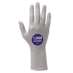 STERLING Nitrile Exam Gloves, Powder-Free, X-Small, 3.5 mil Thick, 12" Long, Sterling Gray, 100/Box