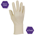 PFE Latex Exam Gloves, Powder-Free, X-Large, 6.3 mil Thick, 9.5" Long, Natural, 1,000/Carton