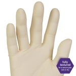 PFE Latex Exam Gloves, Powder-Free, X-Large, 6.3 mil Thick, 9.5" Long, Natural, 1,000/Carton