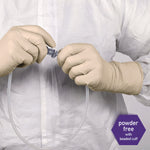 PFE Latex Exam Gloves, Powder-Free, X-Large, 6.3 mil Thick, 9.5" Long, Natural, 1,000/Carton