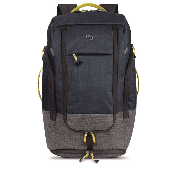 Everyday Max Recycled Backpack, Fits Device Up to 17.3", 13 x 8 x 21, Navy Blue/Gray