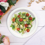 Compostable Paper Dinnerware, ProPlanet Seal, Plates, 8.5" dia, White, 500/Carton
