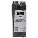 Plastic Portion Cup, 2 oz., Black, 2,400/Carton