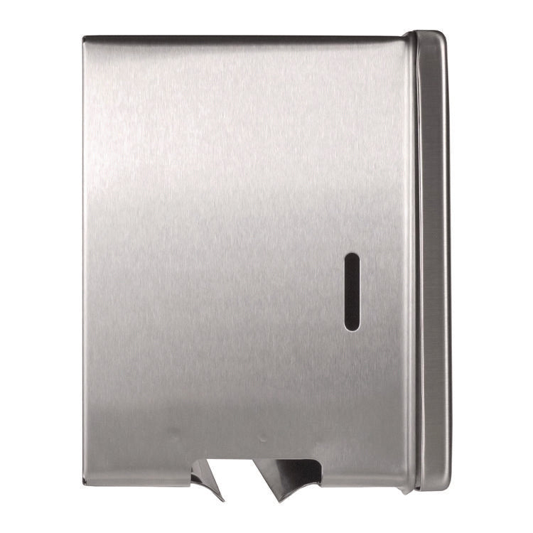 Surface-Mounted Paper Towel Dispenser, 12.13 x 6.13 x 7.25, Satin Finish Stainless Steel
