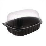 ClearView MealMaster Chicken Roaster, 10.75 x 8.5 x 4.25, Black/Clear, Plastic, 95/Carton