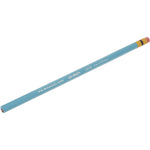 Col-Erase Pencil with Eraser, 0.7 mm, 2B, Non-Photo Blue Lead, Non-Photo Blue Barrel, Dozen