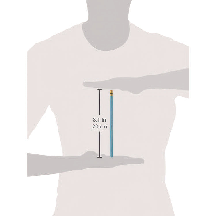 Col-Erase Pencil with Eraser, 0.7 mm, 2B, Non-Photo Blue Lead, Non-Photo Blue Barrel, Dozen