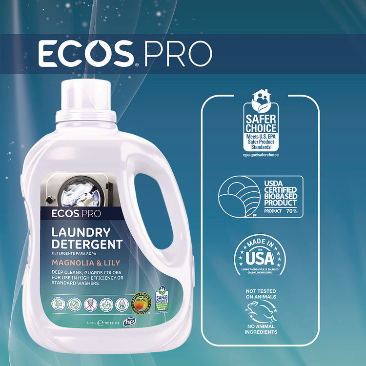 Laundry Detergent Liquid, Magnolia and Lily Scent, 170 oz Jug, 2/Carton