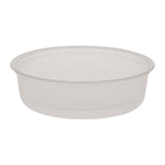 Microwavable Deli Containers, 6 oz, 4.6" Diameter x 1.3" h, Clear, Plastic, 500/Carton