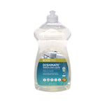 Dishmate Manual Dish Liquid, Free and Clear, 25 oz Squeeze Bottle, 6/Carton