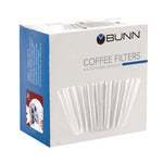 Coffee Filters, 8 To 12 Cup Size, Flat Bottom, 100/pack
