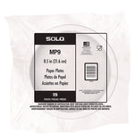 Compostable Paper Dinnerware, ProPlanet Seal, Plate, 9" dia, White, 250/Carton