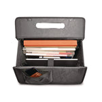 Classic Recycled Rolling Catalog Case, Fits Device Up to 17.3", 9.31 x 9.31 x 16.14, Gray/Black