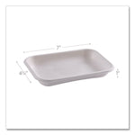 WorldView Vanguard Rectangular Container, 12 oz, 7 x 4.75 x 1, Sugarcane Fiber, White, 400/Carton