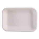 WorldView Vanguard Rectangular Container, 12 oz, 7 x 4.75 x 1, Sugarcane Fiber, White, 400/Carton