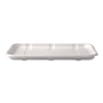 Meat and Produce Food Trays, 8.5 x 6.2 x 0.5, White, Sugarcane Fiber, 400/Carton