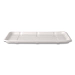 Meat and Produce Food Trays, 10.52 x 8.5 x 0.5, White, Sugarcane Fiber, 300/Carton