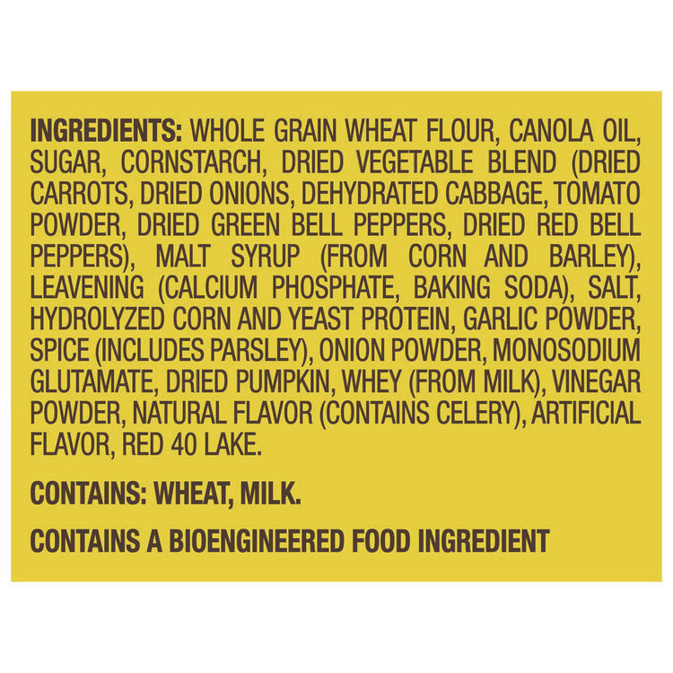 Wheat Thins Toasted Veggie Chips, 1.75 oz Bag, 60/Carton