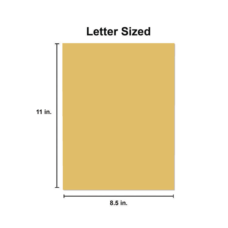 Deluxe Colored Paper, 20 lb Bond Weight, 8.5 x 11, Goldenrod, 500 Sheets/Ream, 10 Reams/Carton