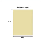 Deluxe Colored Paper, 20 lb Bond Weight, 8.5 x 11, Canary, 500 Sheets/Ream, 10 Reams/Carton
