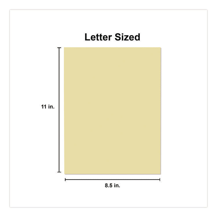 Deluxe Colored Paper, 20 lb Bond Weight, 8.5 x 11, Canary, 500 Sheets/Ream, 10 Reams/Carton