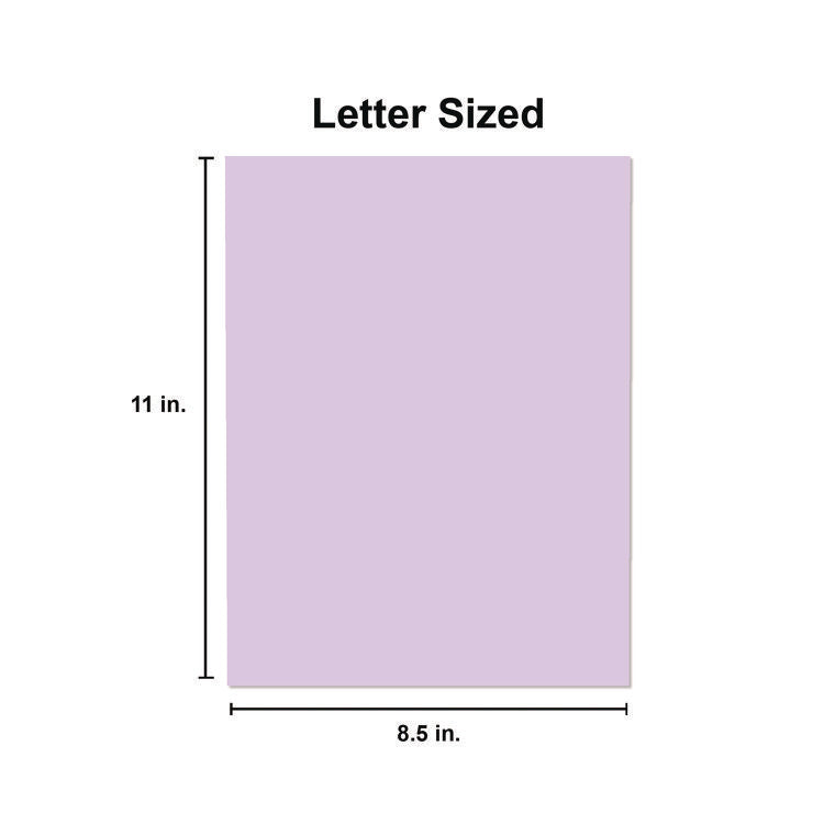 Deluxe Colored Paper, 20 lb Bond Weight, 8.5 x 11, Orchid, 500 Sheets/Ream, 10 Reams/Carton