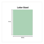 Deluxe Colored Paper, 20 lb Bond Weight, 8.5 x 11, Green, 500 Sheets/Ream, 10 Reams/Carton