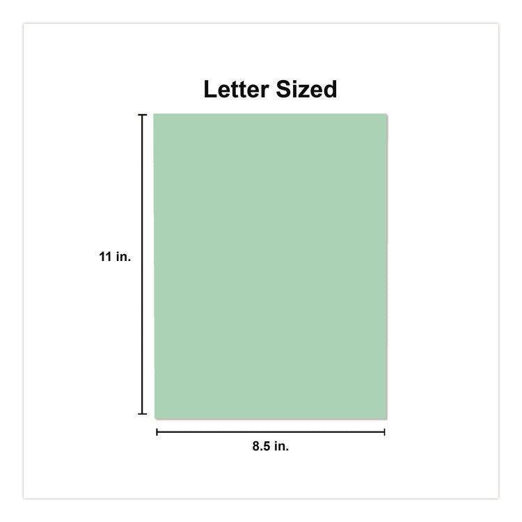 Deluxe Colored Paper, 20 lb Bond Weight, 8.5 x 11, Green, 500 Sheets/Ream, 10 Reams/Carton