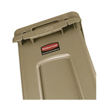 Slim Jim with Venting Channels, 23 gal, Plastic, Beige