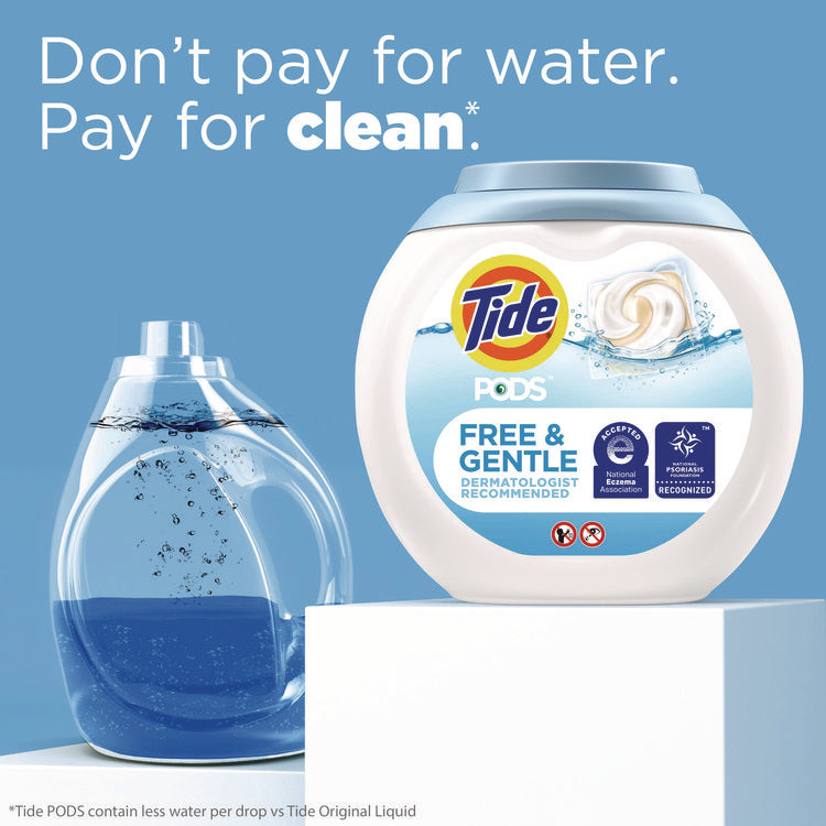 Pods, HE Compatible, Unscented, 81 Pods/Tub, 4 Tubs/Carton