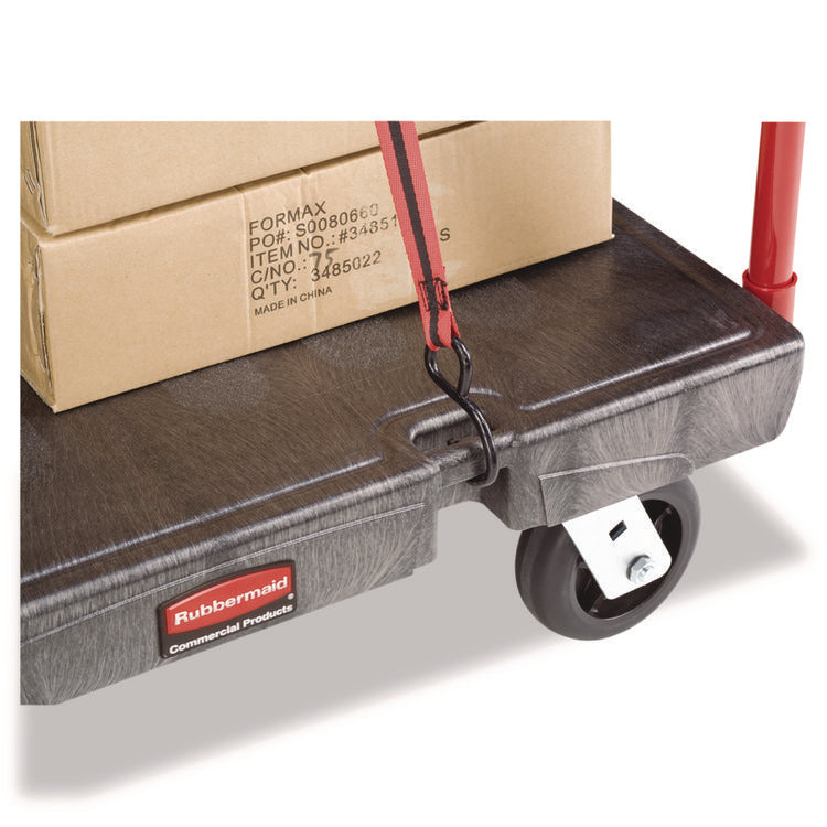 Heavy-Duty Platform Truck Cart, 2,000 Lb Capacity, 24 X 48 Platform, Black