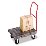 Heavy-Duty Platform Truck Cart, 2,000 Lb Capacity, 24 X 48 Platform, Black