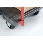Heavy-Duty Platform Truck Cart, 2,000 Lb Capacity, 24 X 48 Platform, Black