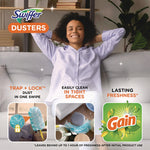 Dusters Refill, Dust Lock Fiber, Blue, Gain Original Scent, 18/Pack