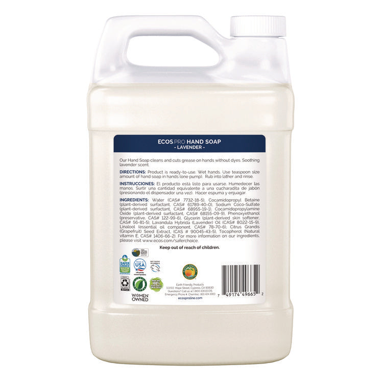 Liquid Hand Soap, Lavender, 1 gal, 4/Carton