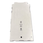Corrugated Paper Boxes, 12 x 12 x 1.97, White/Brown, 50/Carton