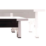 Office Suites Premium Monitor Riser, 27" X 14" X 4" To 6.5", Black/silver