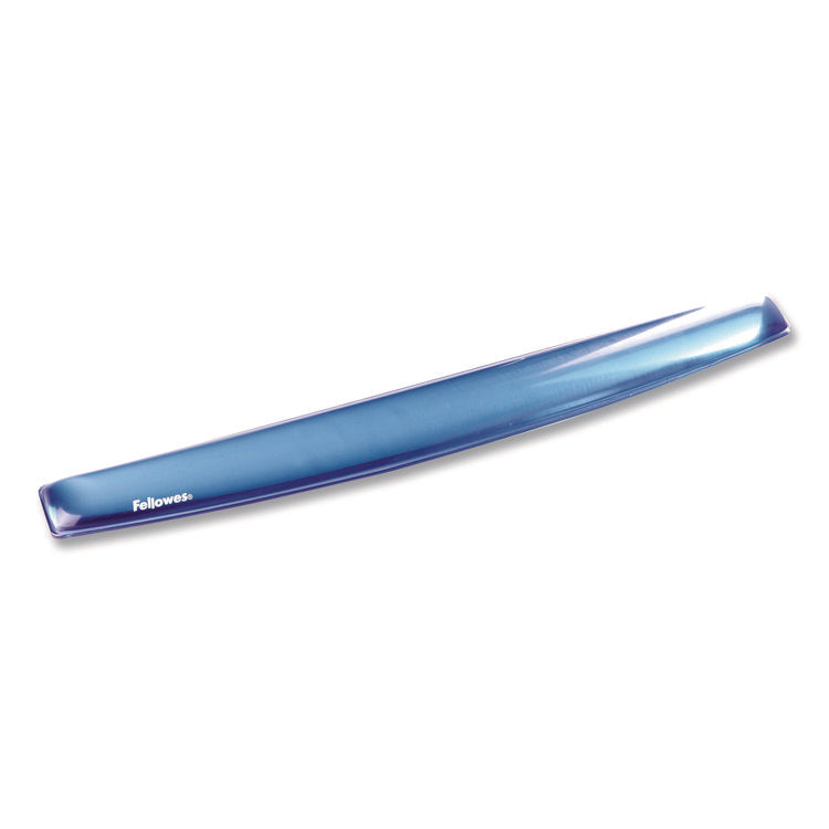 Gel Crystals Keyboard Wrist Rest, 18.5 x 2.25, Blue