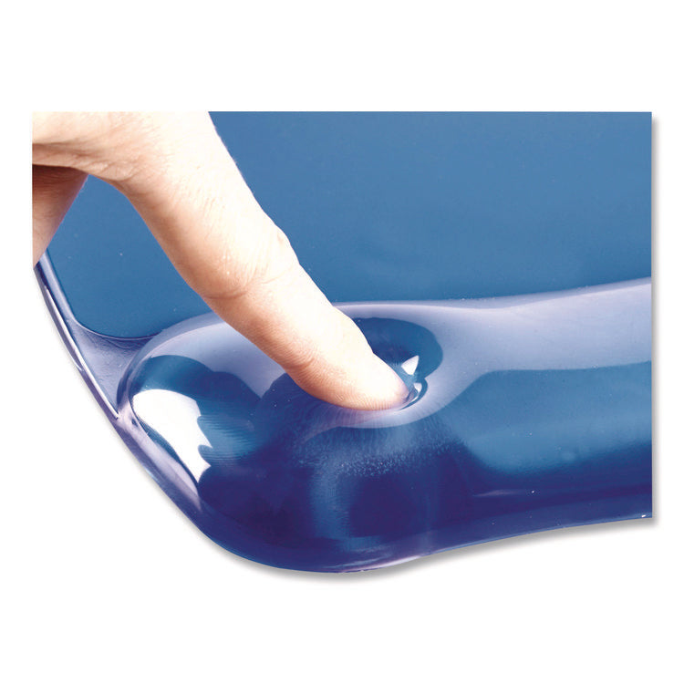 Gel Crystals Mouse Pad with Wrist Rest, 7.87 x 9.18, Blue