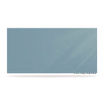 Aria Low-Profile Frameless Magnetic Glassboard, 48" x 36", Denim Blue Surface