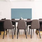 Aria Low-Profile Frameless Magnetic Glassboard, 60" x 36", Denim Blue Surface